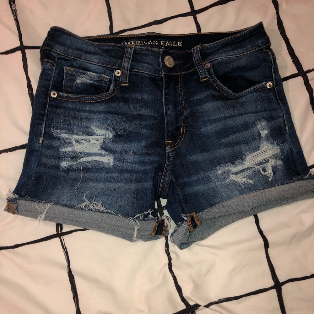 american eagle ripped shorts